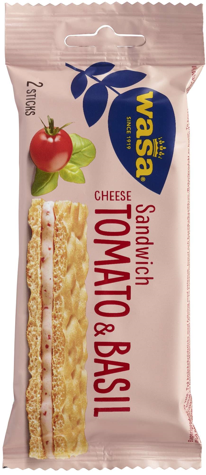 Wasa sandwich tomato & basil 40grm