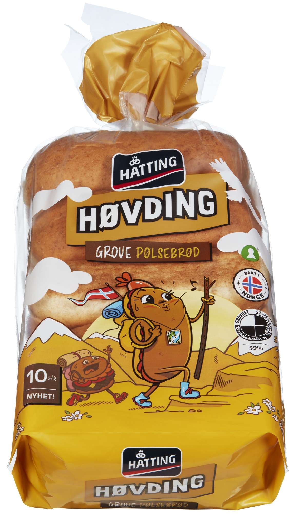 Frankfurter roll coarse 40gx10pce  400g
