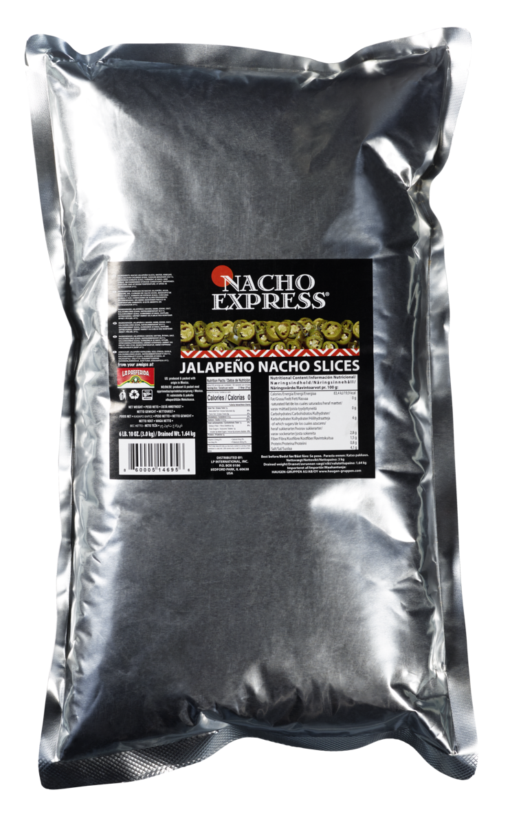 Jalapenos skivet i pose 3kg