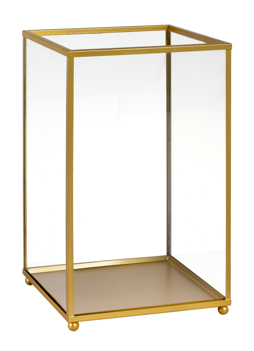 Lysholder glass 22x14cm noble 1stk