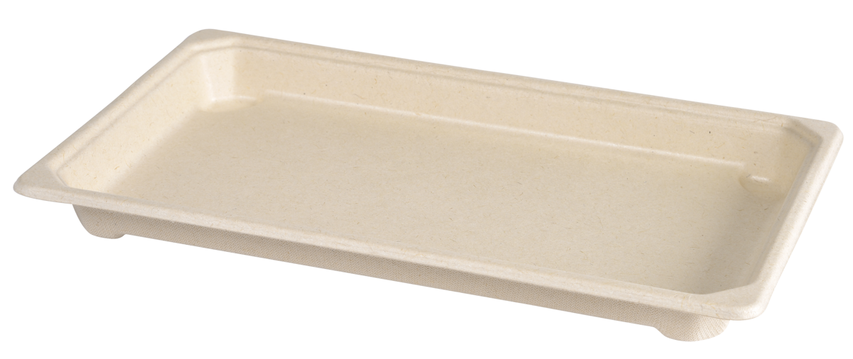 Sushifat bagasse large brun 237x145mm 100stk