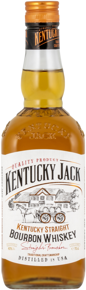 Kentucky jack straight bourbon whiskey   40%   70cl