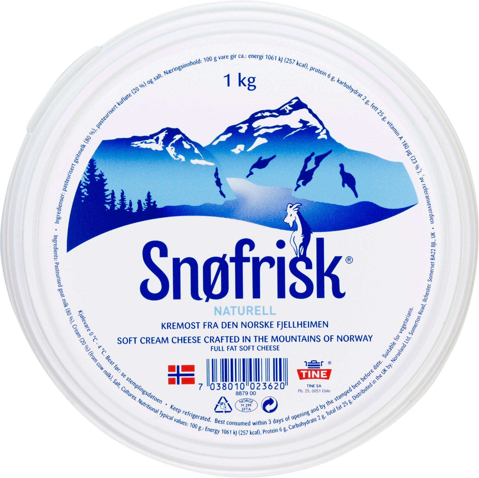 Snøfrisk, spann   1kg