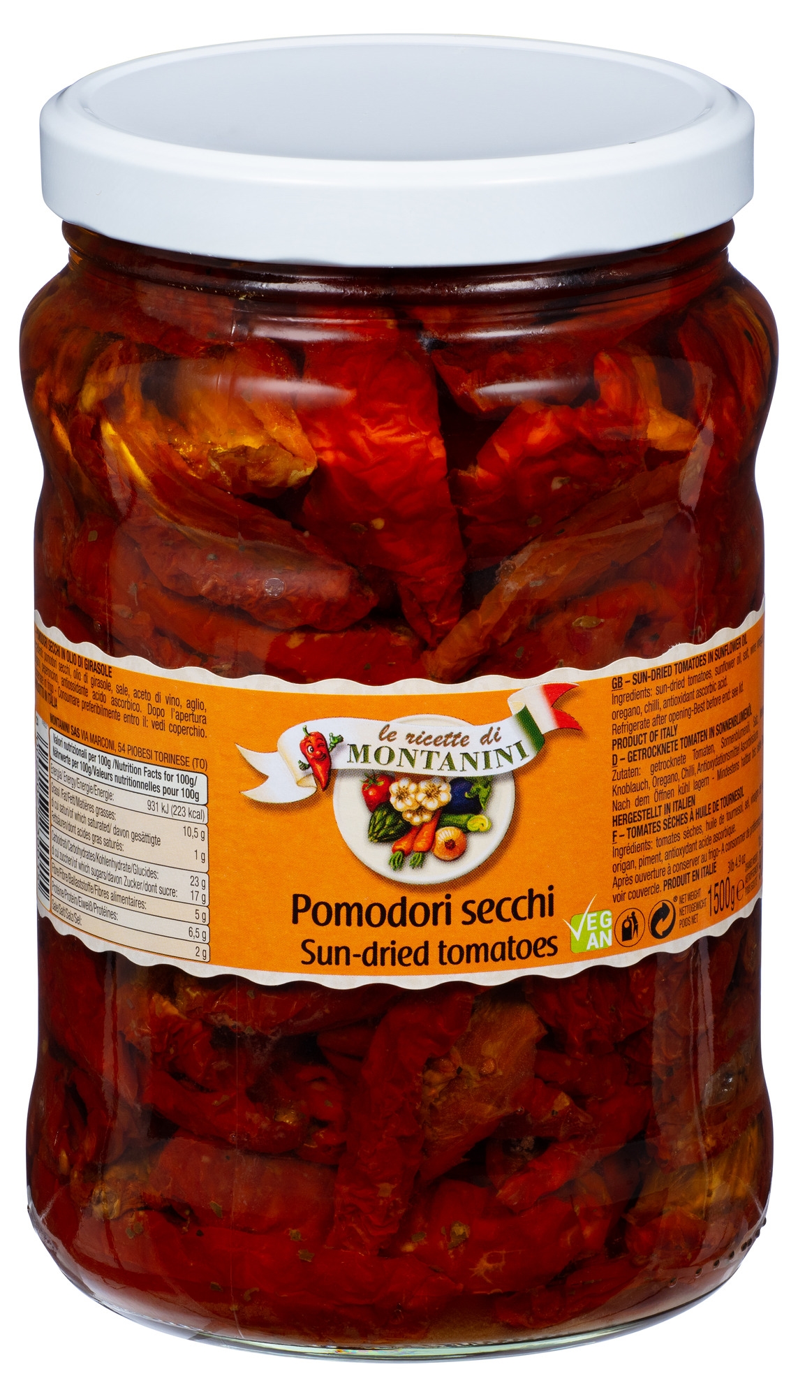 Soltørkede tomater 1,5kg