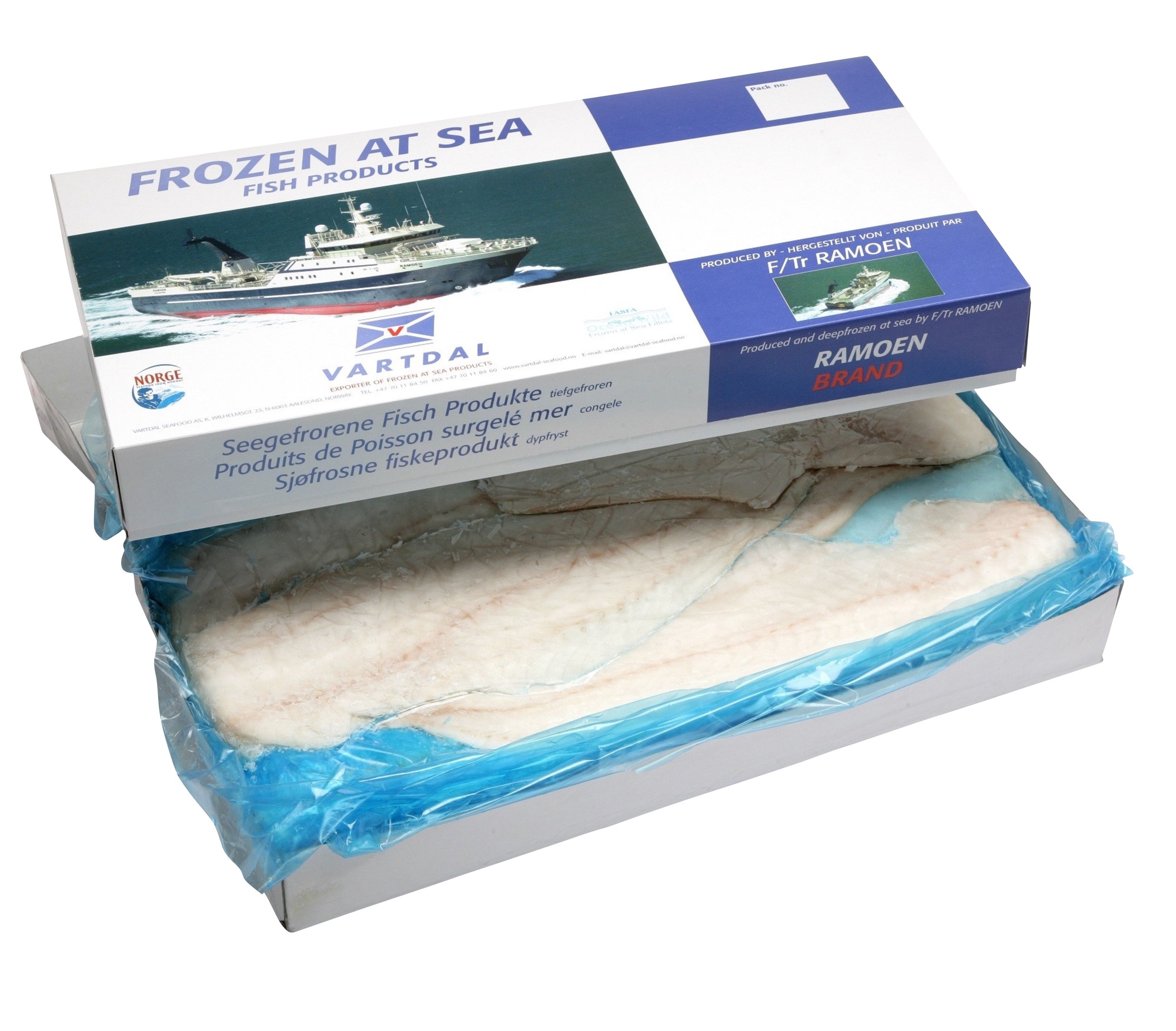Torskefilet u/skinn 6,8kg