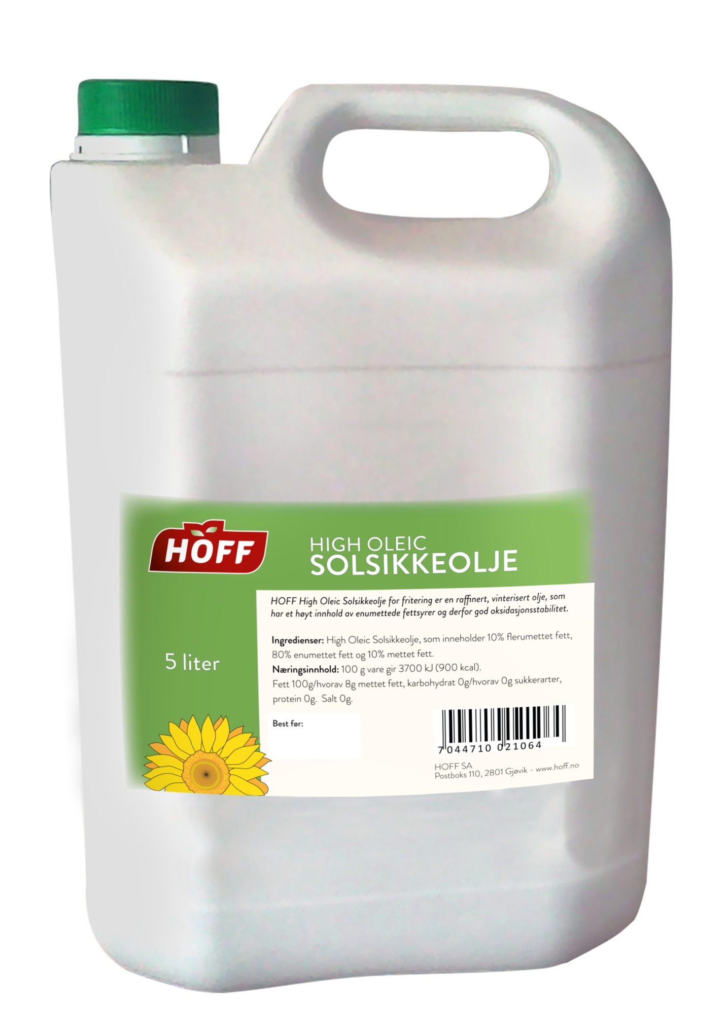Solsikkeolje, frityr 5l