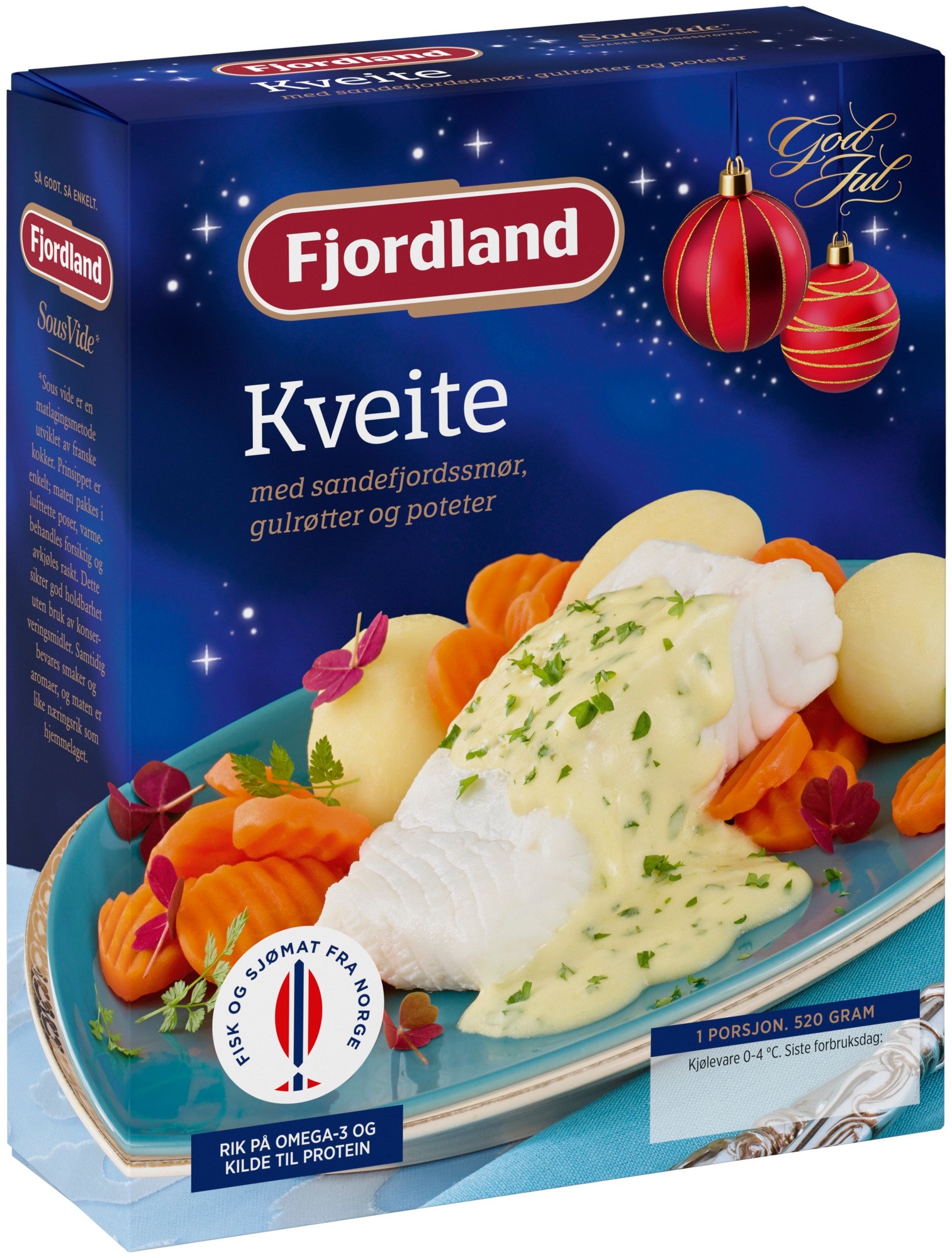 Fjl kveite m/smør 520g