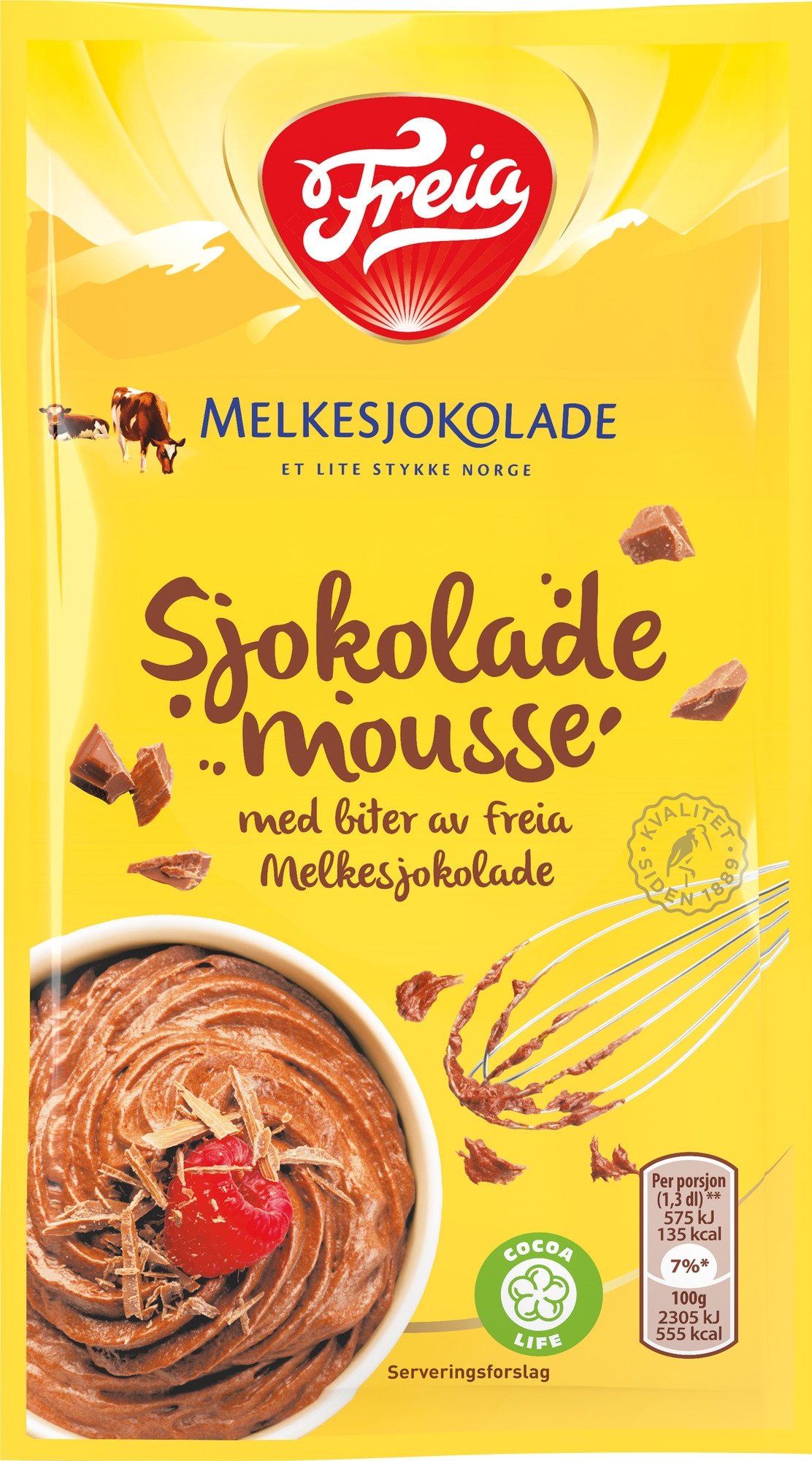 Sjokolademousse melkesjokolade 100g
