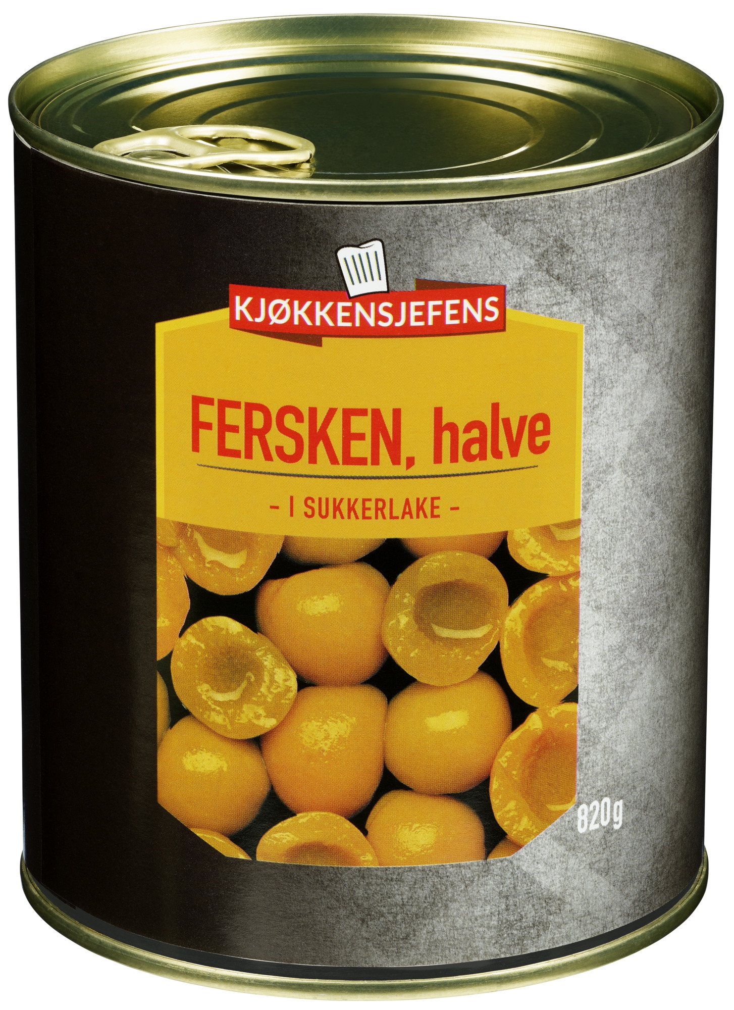 Fersken halve ks 820g