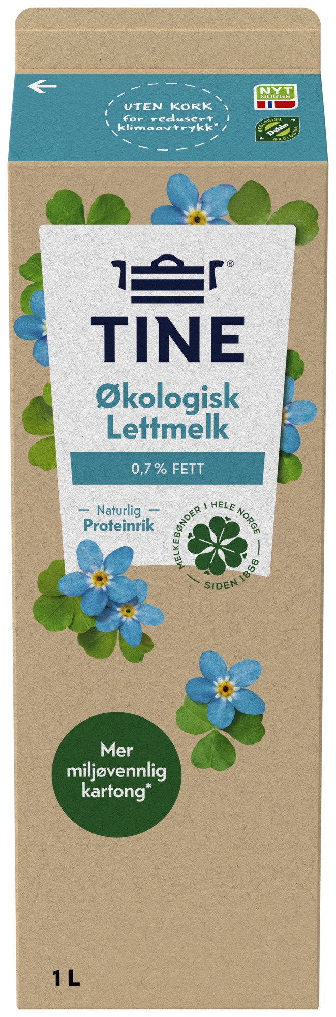 Ekstra lettmelk økol. 1l