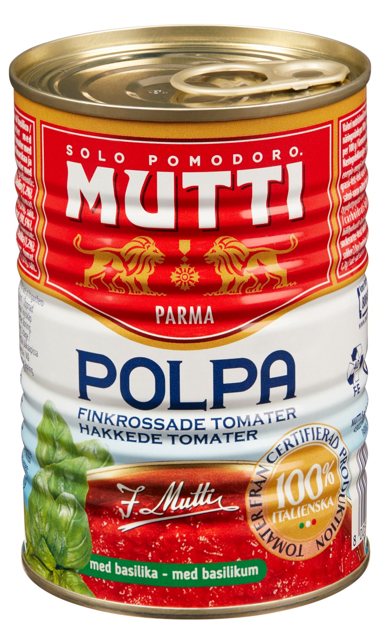 Crushed tomatoes with basil 400g