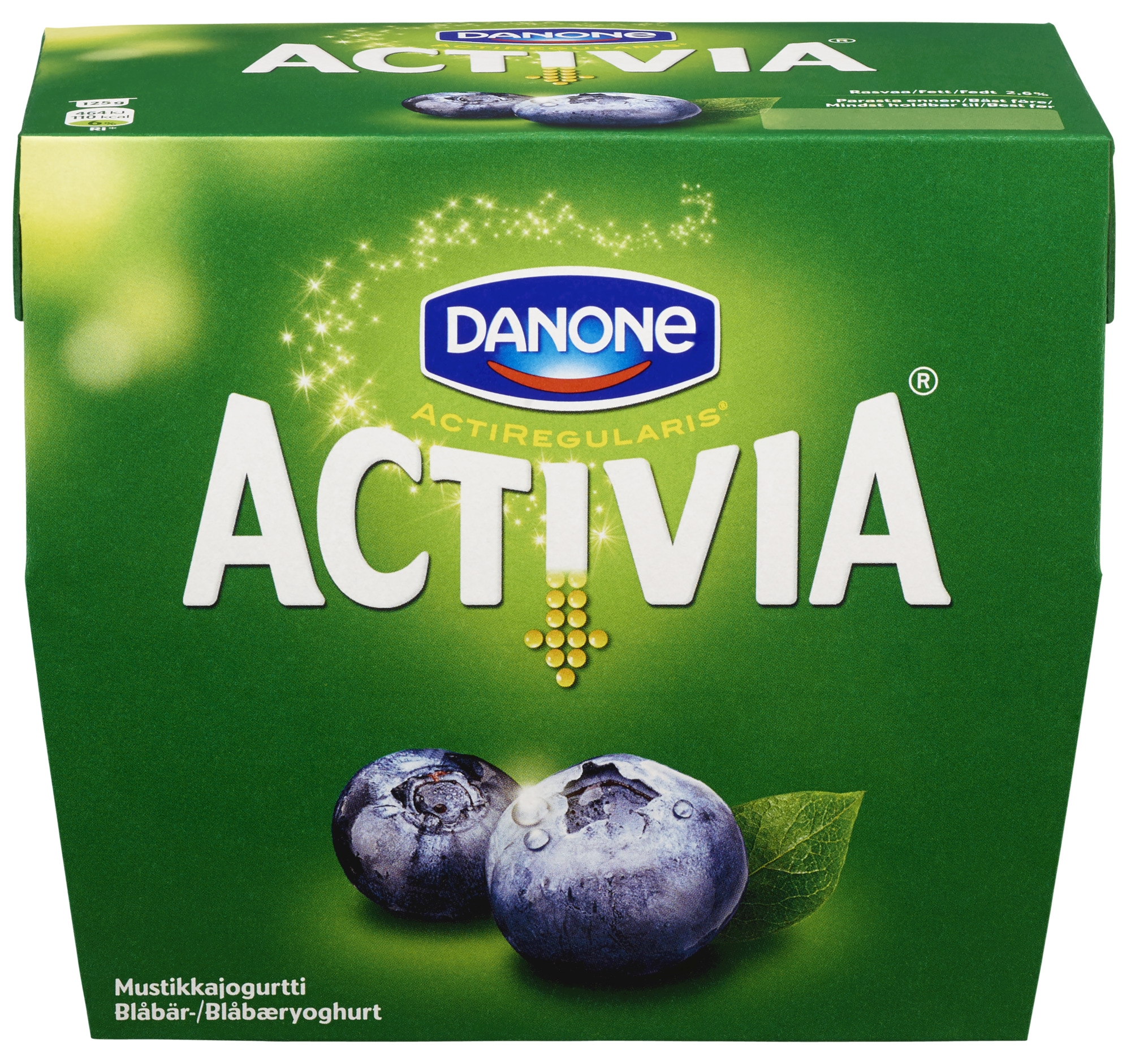 Activia blueberries 4x125g