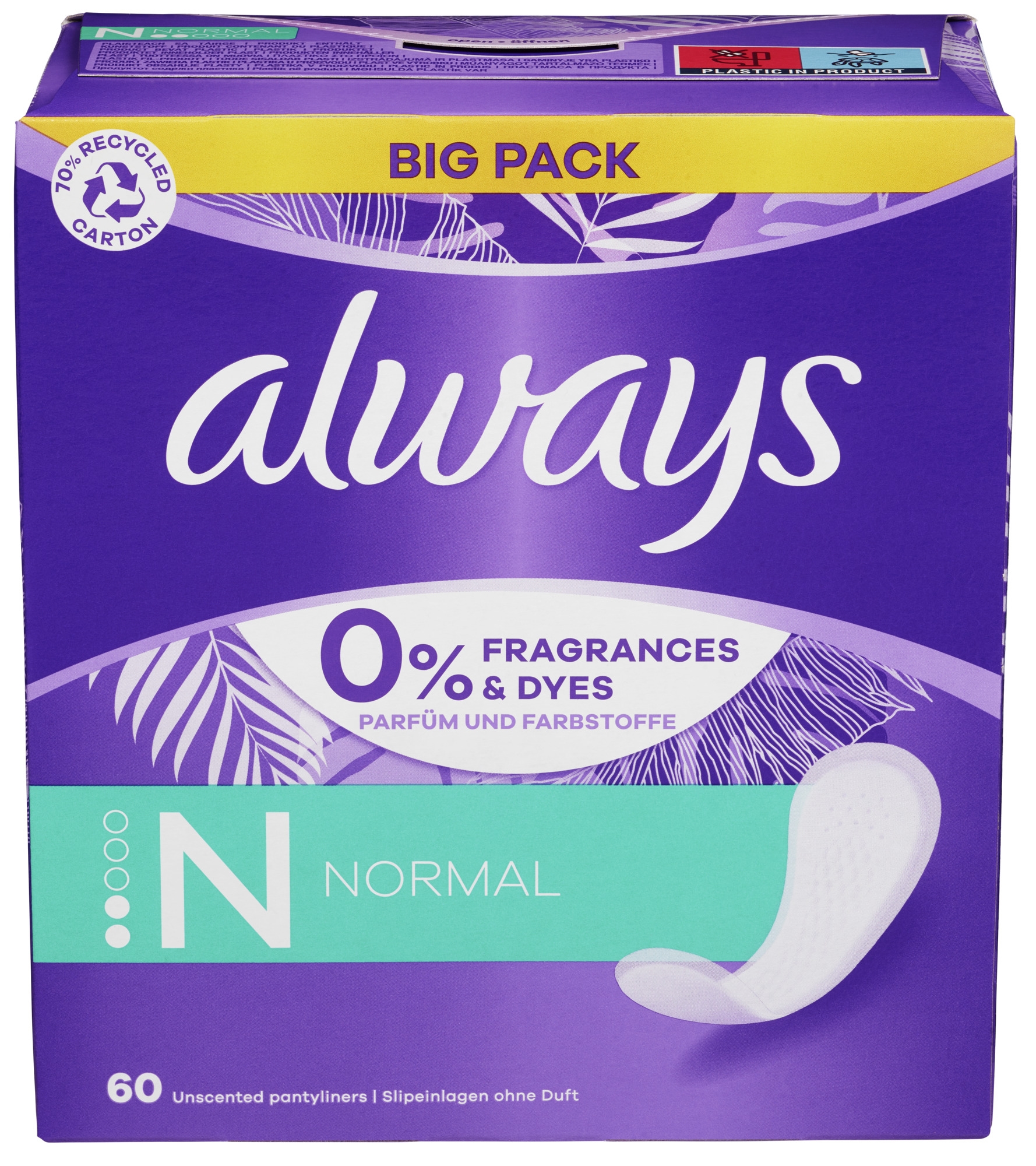 Always truseinnlegg normal   60stk