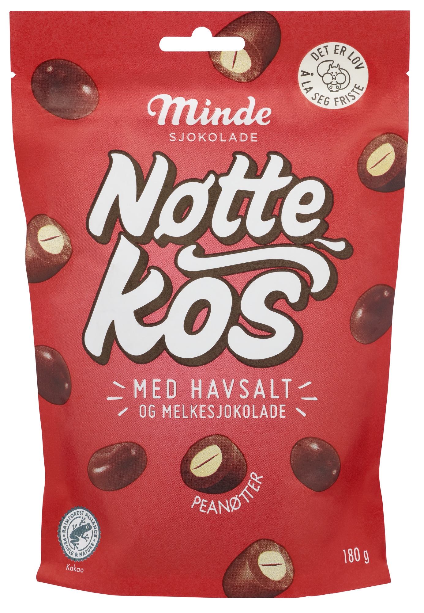 Minde nøttekos peanøtter 180g