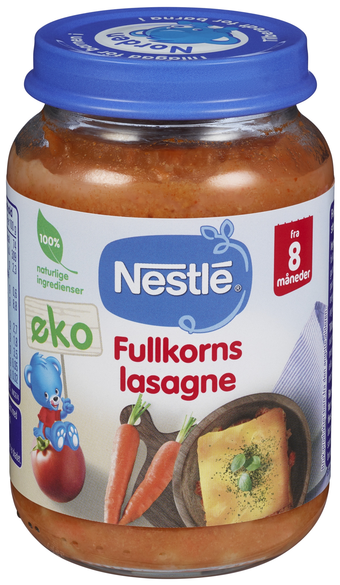 Naturnes fullkornslasagne 8m  190g