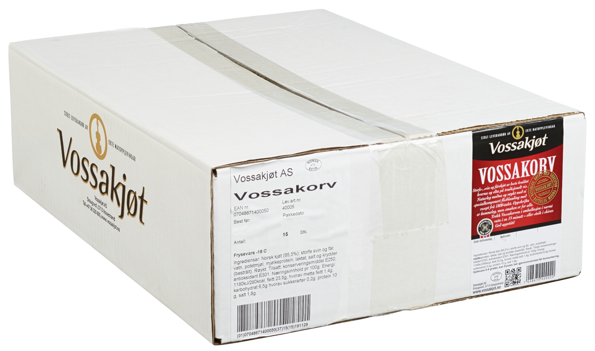 Vossakorv  15x350g