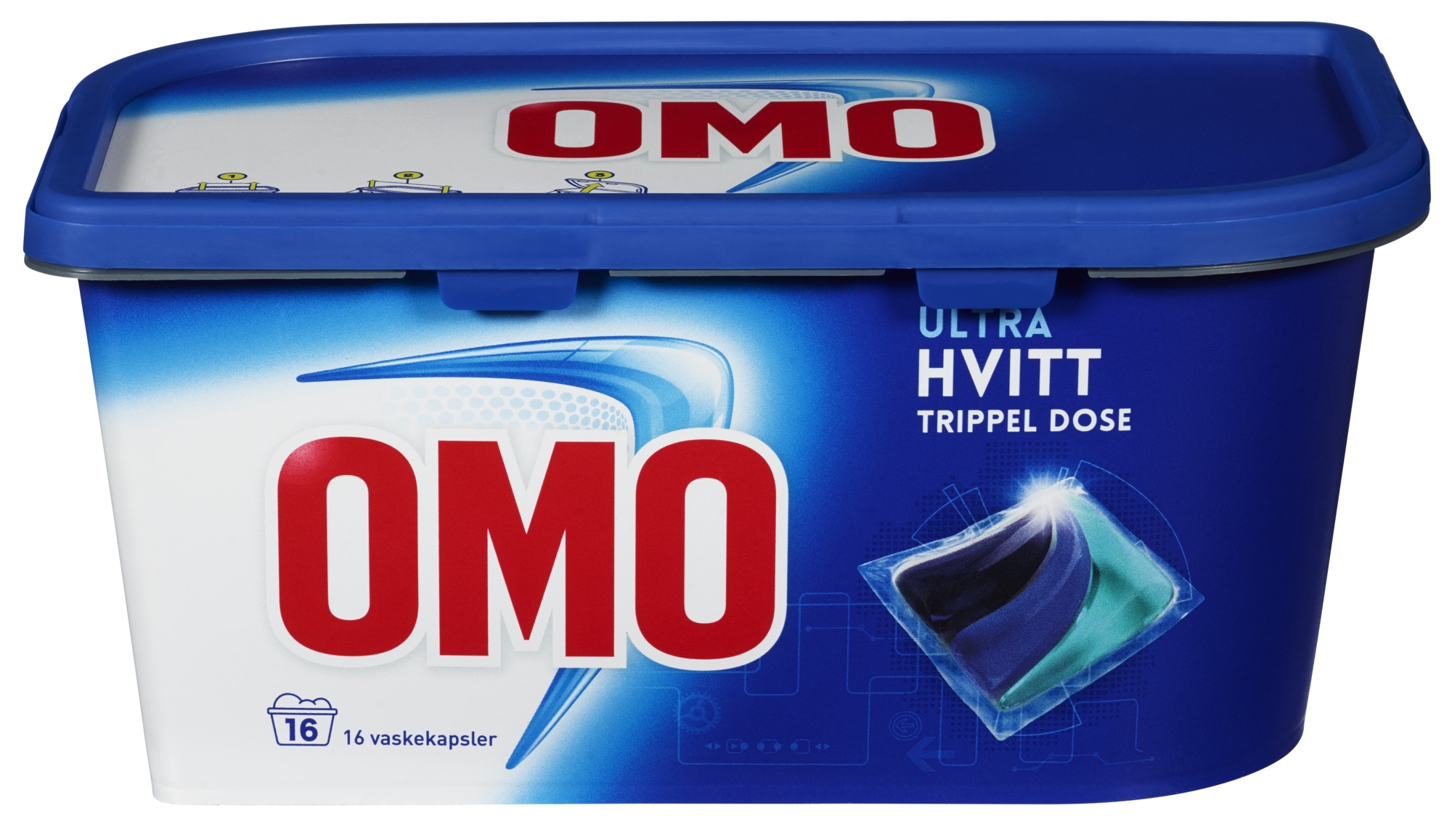 Omo ultra hvitt trippel dose 16stk
