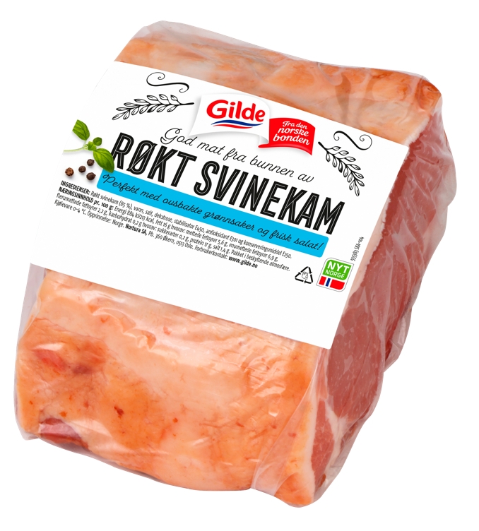 Svinekam uten svor salt røkt 1,3kg kg
