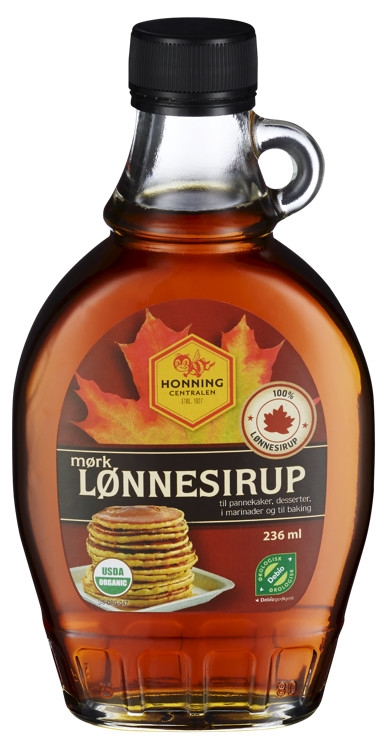 Lønnesirup mørk   236ml