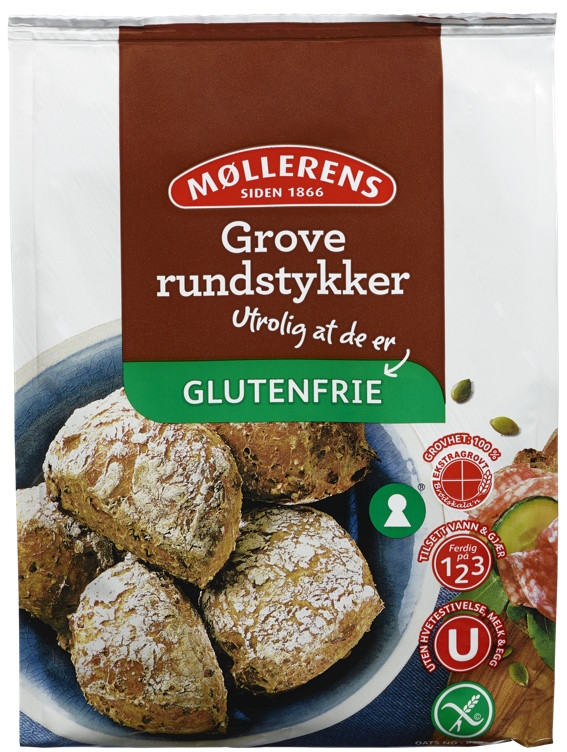Grove rundstykker gl.fri   405g