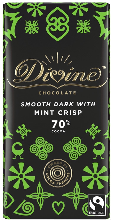 70% dark chocolate with mint    90g
