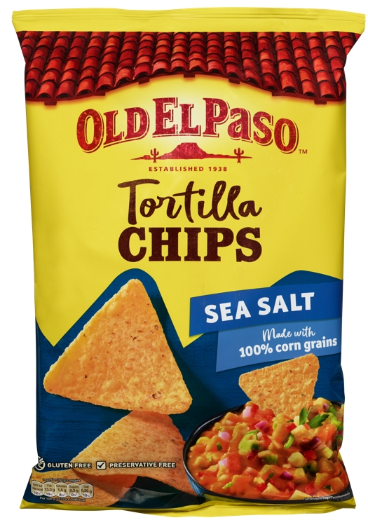 Tortilla chips sea salt  185g