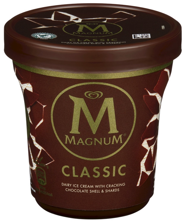 Magnum classic vanilla ice c w/milk chokolate (28%) 440ml