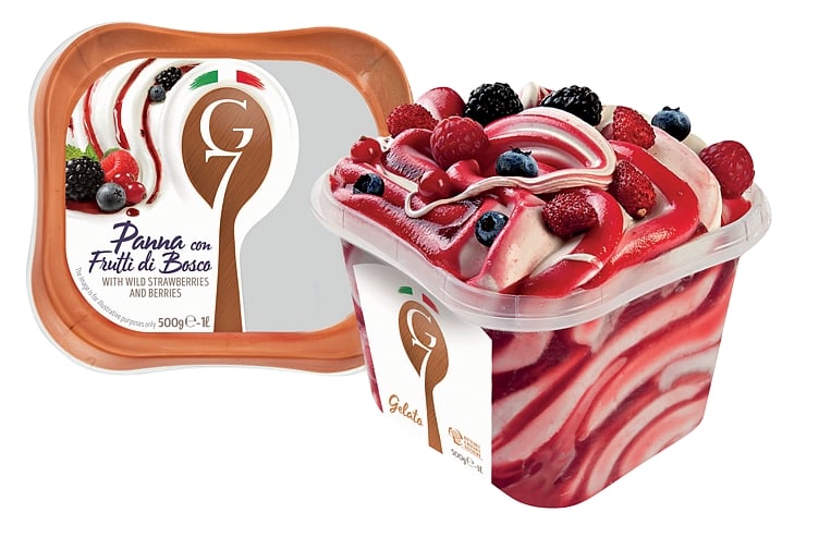 Panna con frutti di bosco   1l