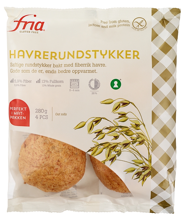 Havrerundstykker glutenfri   280g