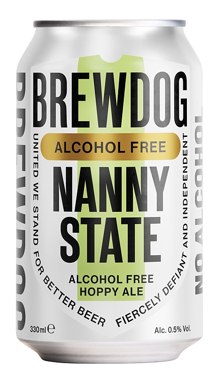 Brewdog nanny state alcohol free hoppy ale 0,5% 24x33cl