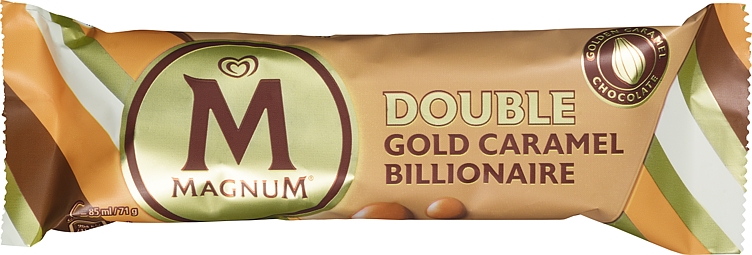 Magnum double gold caramel billionaire ice cream  85ml