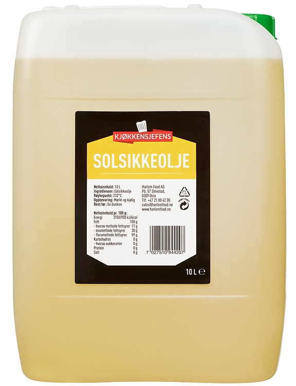Sunflower oil can  10l