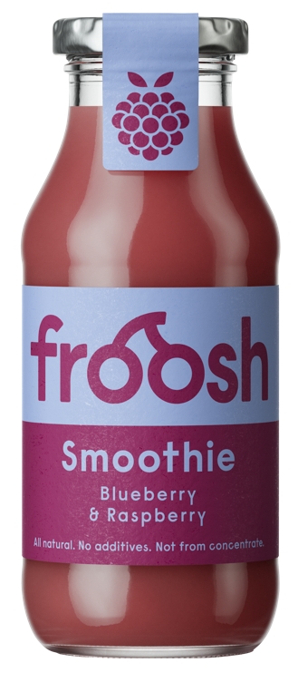 Smoothie blåbær og bringebær   250ml