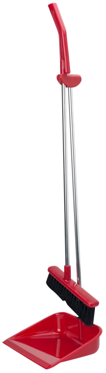Basiclean broom and dustpan plastic  1pce