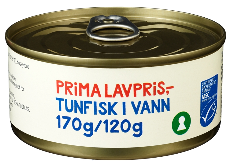 Tunfisk i vann msc   170g