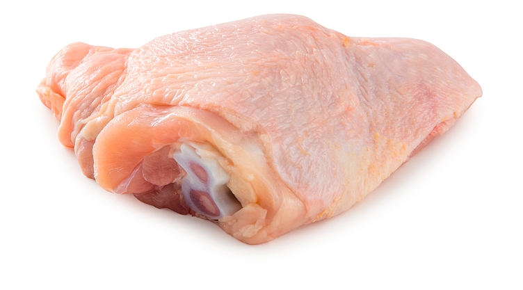 Kylling overlårfilet m/bein m/skinn  5kg