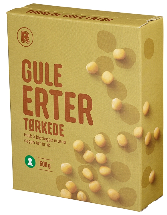 Erter gule tørkede    500g