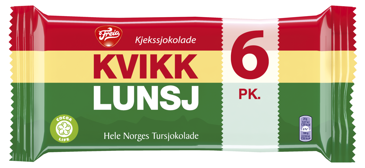 Kvikk lunsj tax-free 6-pack  t  282g