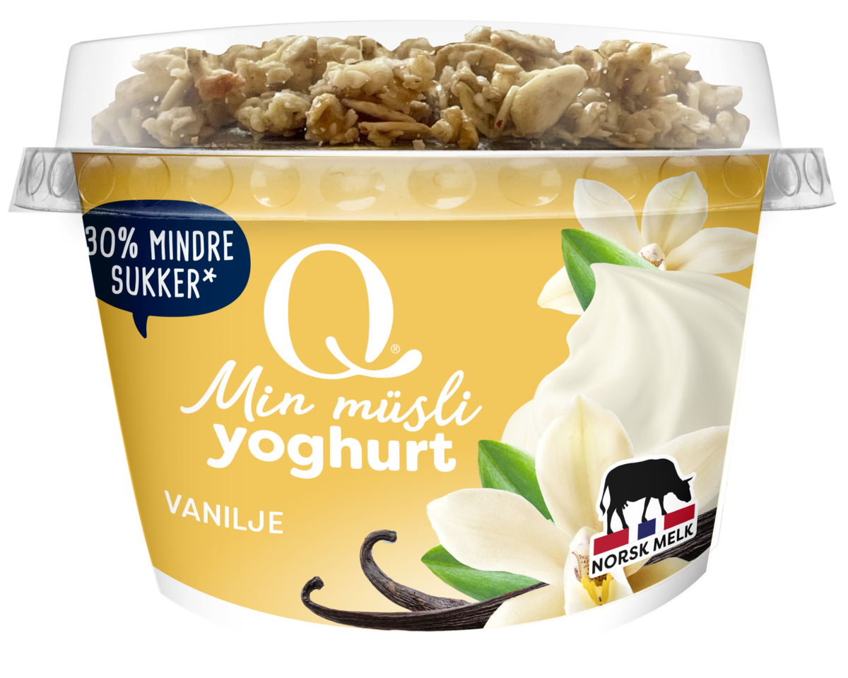 Yoghurt min müsli vanilje beger  165g