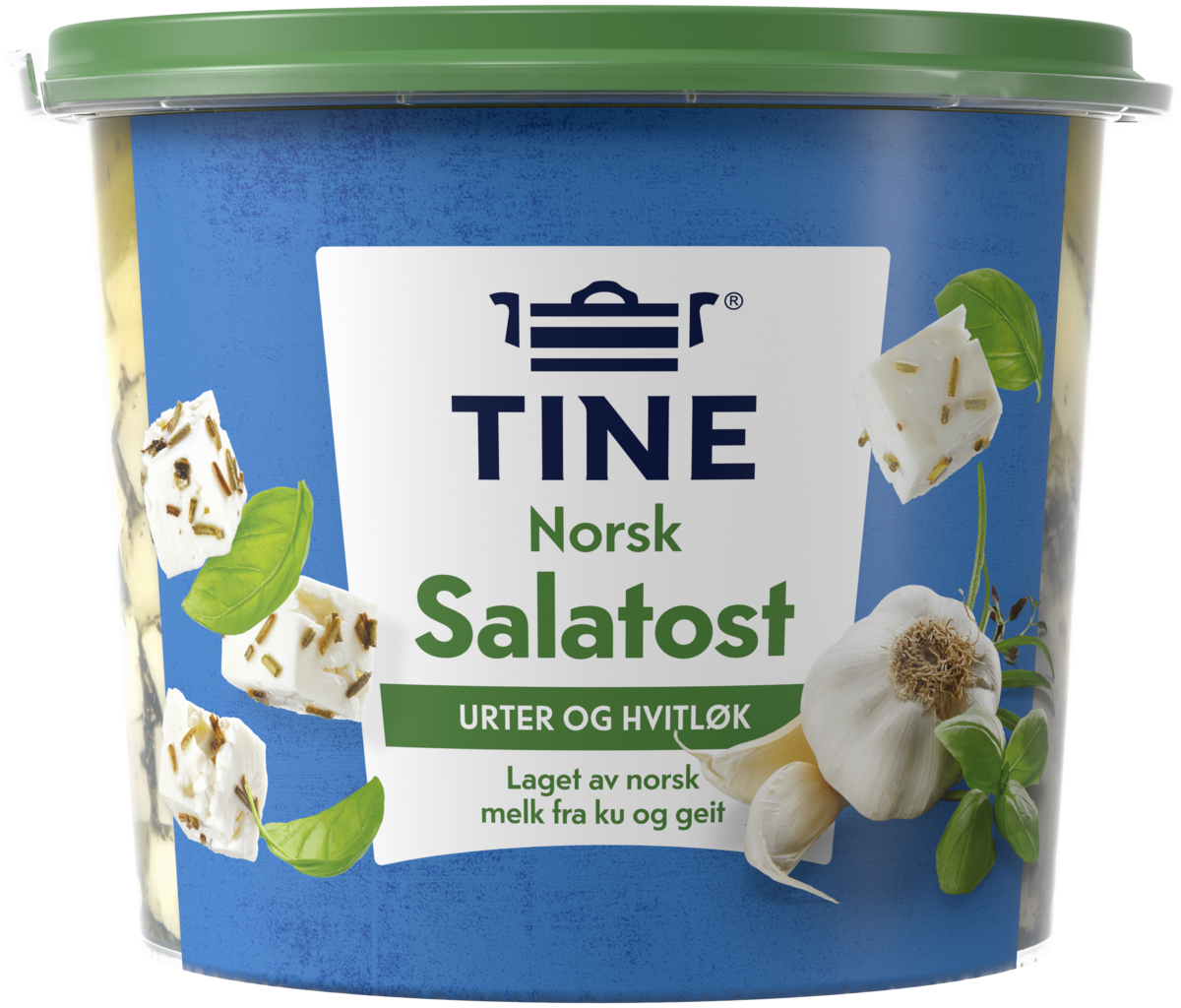 Salatost urter/hvitløk 220g