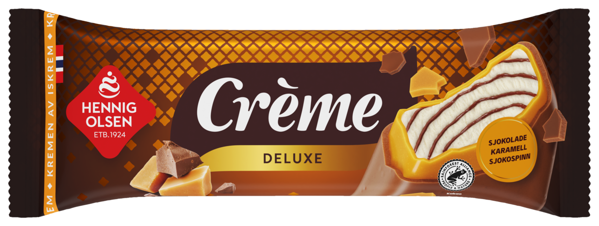 Crème delux ice cream w/chokolate sauce  95ml