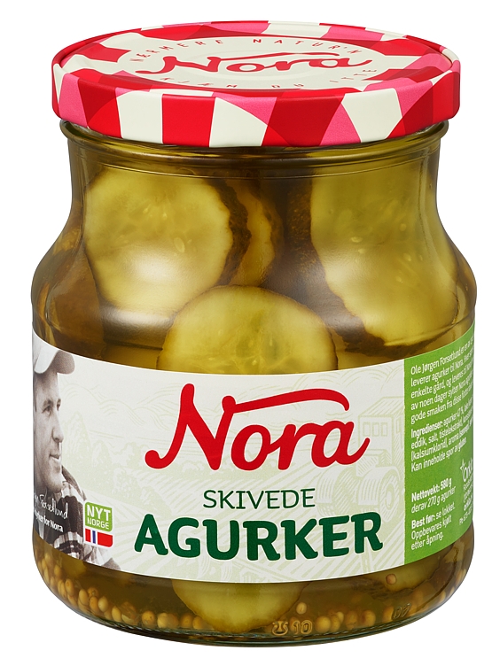 Sliced cucumbers      580g
