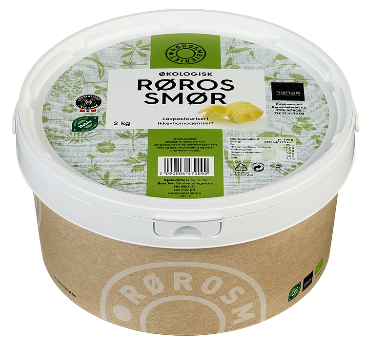 Røros smør økol. smakskraftig 2kg