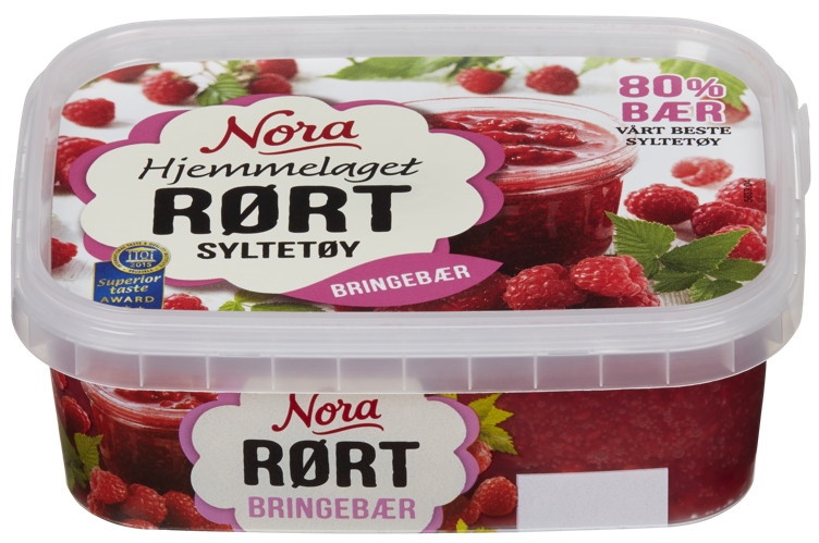 Nora rasperry jam stirred 280g