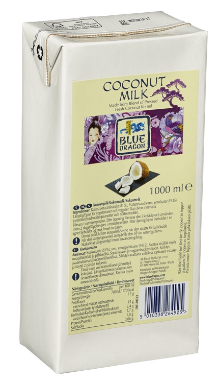 Coconut milk blue dragon1l