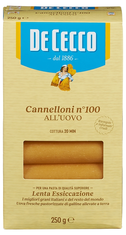Pasta egg de gecco canneloni 250g