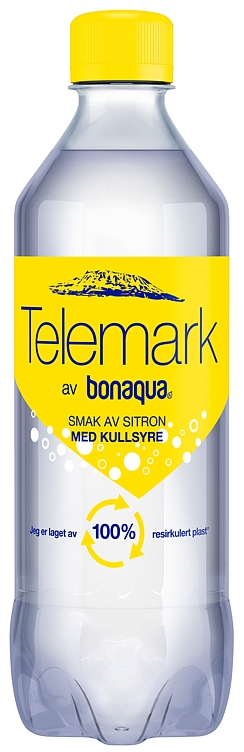 Telemark kildevann m/kullsyre sitron   24x0,5l