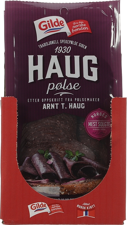 Haugpølse skivet                    150g