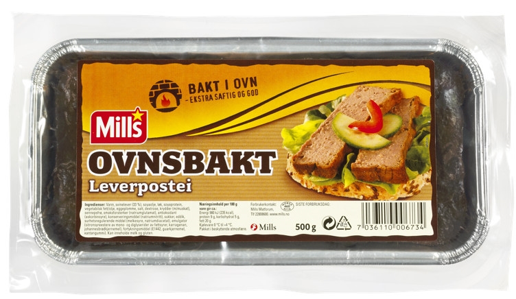 Ovnsbakt leverpostei   0,5kg