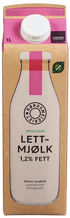 Røros ecological low fat milk             1l